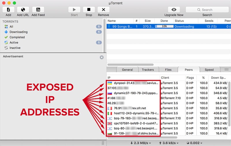 downloading torrent different mac address
